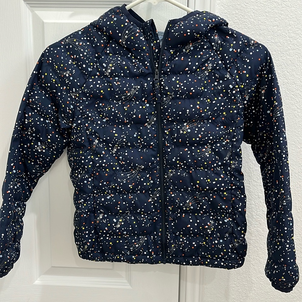 EUC Uniqlo girls lightweight puffer jacket, 7/8